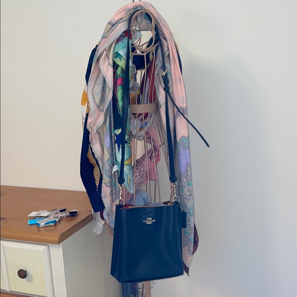 Coach Black Crossbody Bucket Bag with Gold Accents - Picture 7 of 7